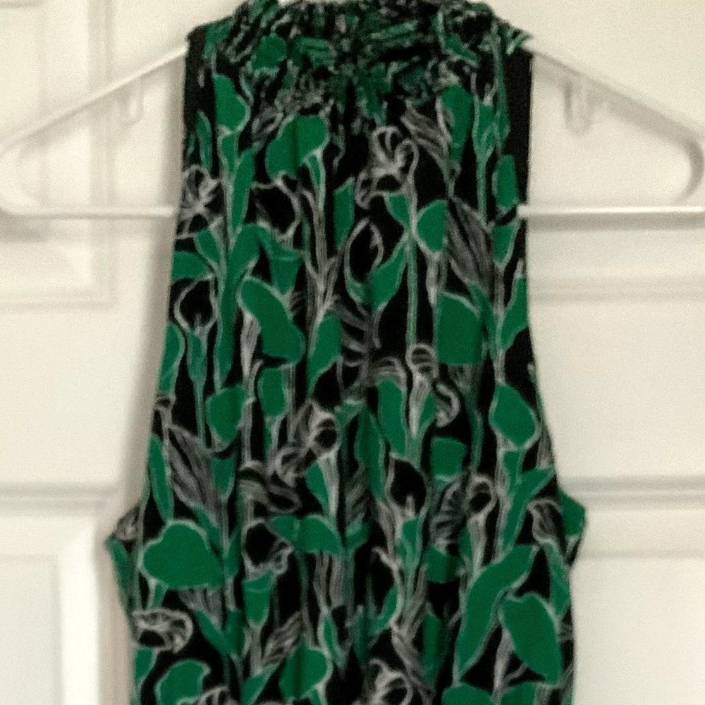 A New Day Floral Print Halter Sundress, Size Small
